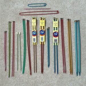 Boye Aluminum Knitting Needle Bundle - All different Sizes